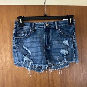 Distressed Denim Shorts NWOT